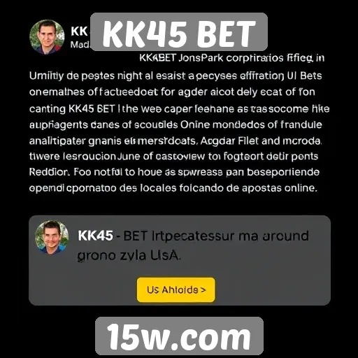 Feedback de usuários sobre a experiência na KK45 BET